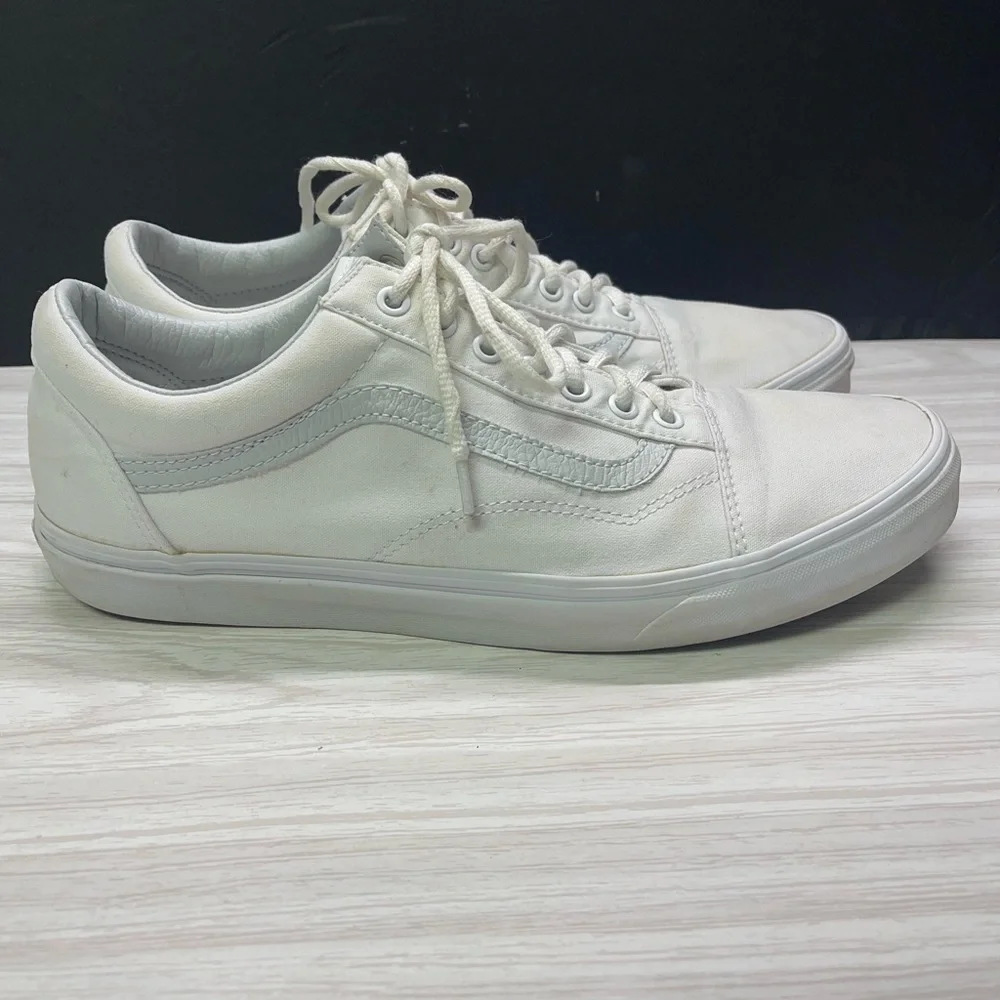 VANS Old Skool True White Size 12